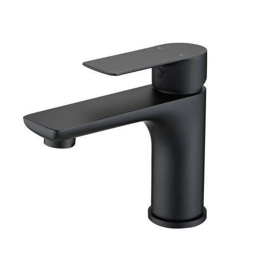 Single Handle Lavatory Basin Sink Faucet - Matte Black - brass - brass
