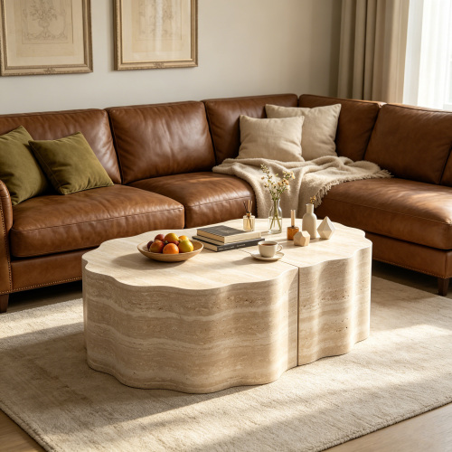 Round Coffee Tables Side Table Set of 2, Wood Nesting End Table Pet Bed for Living Room Modern Minimalist Tables Accent Apartment Balcony Office, No Assembling Beige - MDF - Not Specified - Primary Living Space - Not Specified - Not Specified - Not Specified - Not Specified - Coffee & End Tables - Not Specified - Not Specified - Not Specified - Not Specified - Not Specified