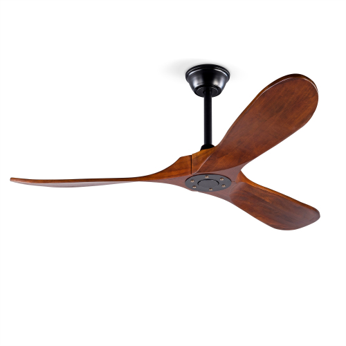 Hot sales 52 Inch Indoor Black Ceiling Fans With Lights,3 Solid Wood Blades, Ceiling Fan with Remote Control,Reversible DC Motor, Fan Light for Bedroom, Living room, Study room - 52-Inch - Not Specified