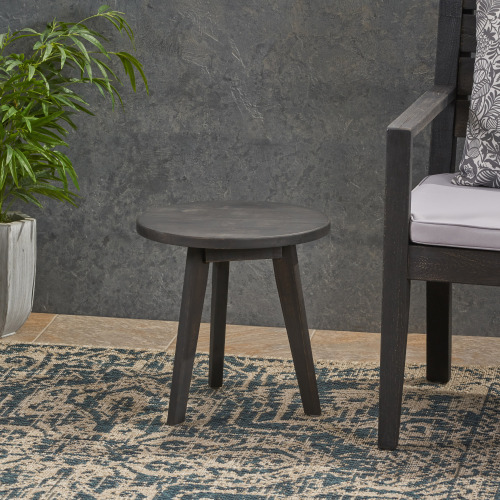 MARINA SIDE TABLE - Gray - Acacia Wood - Gray - Acacia Wood