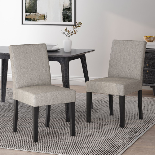 DINING CHAIR - LIGHT GREY - Fabric