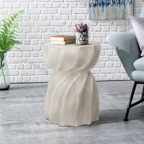 CANIS SIDE TABLE - Grey - Magnesium Oxide