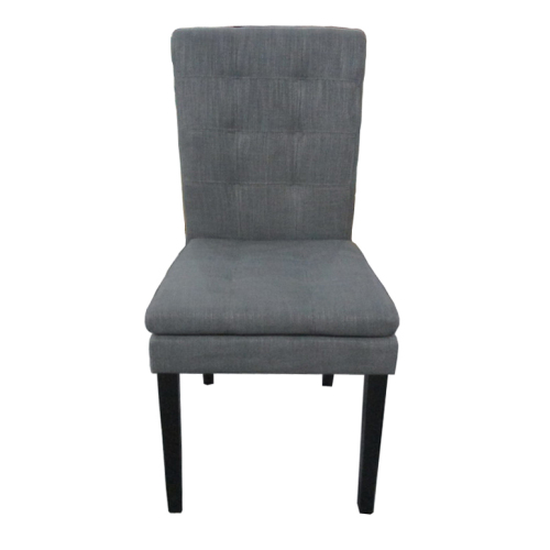 BADIN KD DINING CHAIR - Charcoal - Fabric