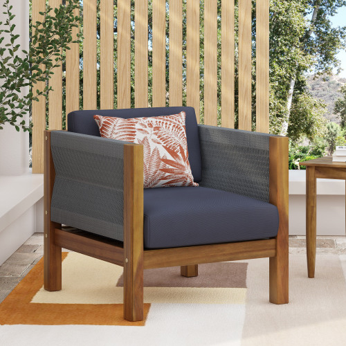LAUREL CLUB CHAIR - Teak - Acacia Wood - Teak