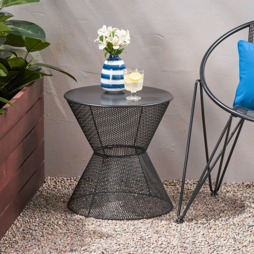 NEVADA SIDE TABLE - Matte Black - Iron