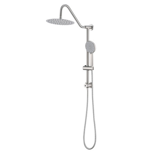 Shower Head with Handheld Shower System with 10" Rain Shower Head - Brushed Nickel - Metal