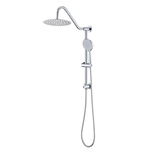 Shower Head with Handheld Shower System with 10" Rain Shower Head - Chrome - Metal