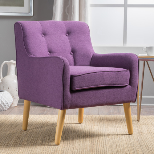 ARM CHAIR - Purple - Fabric - Purple - Not Specified