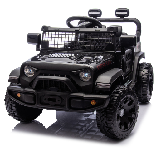 24V Kids Ride on Car W/Parents Control,Four-wheel suspension,2WD,Power display,Bluetooth,MP3,Music,LED headlight,Provide a speed of 1.86-3.11MPH For Kids Around 3 years old. - Black - Polypropylene - ABS - American Design - 50 - 99 Lbs - 3 to 4 Years - Indoor & Outdoor Use