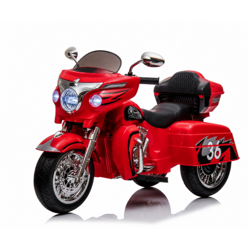 12V Kids Ride On Motorcycle, Electric Motorcycle Toy with LED Light, Wireless Music, Storage Trunk, Soft PU Seat, Toddler Electric Vehicle for 3-6 Years Old - Red - Plastic - Indoor & Outdoor Use - Red - Plastic