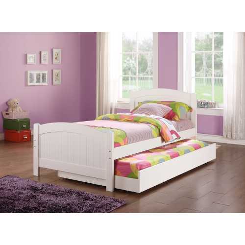 Twin Size Bed w/ Trundle Slats White Pine Plywood Kids Youth Bedroom Furniture - Contemporary,Modern,Transitional - Not Specified - Not Specified - Not Specified - Not Specified - Not Specified - Not Specified - Not Specified - Not Specified - Not Specified - Not Specified