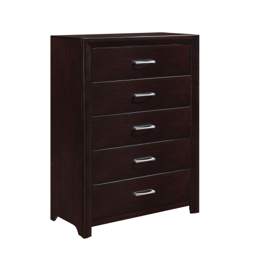 Espresso Finish Contemporary Design 1pc Chest of 5x Drawers Silver Tone
Bar Pulls Bedroom Furniture - Wood - Not Specified - Not Specified - Not Specified - Not Specified - Not Specified - Not Specified - Not Specified