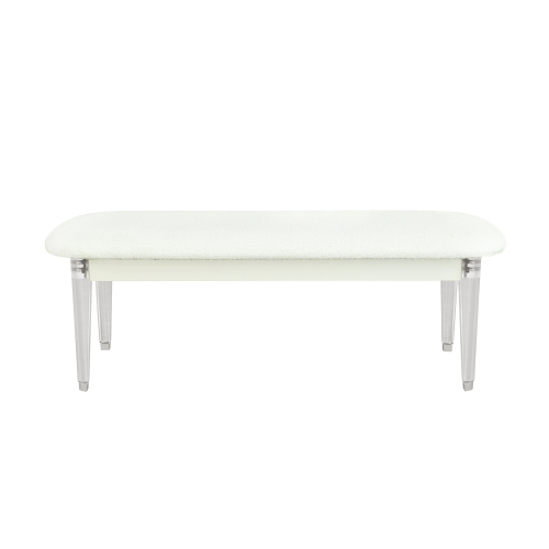 Nora Beige Bedroom Bench - Solid Wood+MDF - Solid Wood+MDF - Modern - Rubberwood - Polyester or Polyester Blend - Not Specified - Not Specified - Not Specified - Not Specified - Not Specified - Not Specified - Not Specified - Not Specified - Not Specified - Not Specified