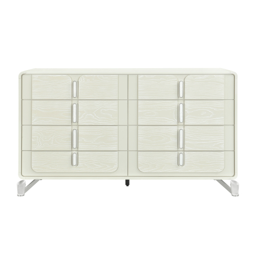 Nora Beige Dresser - Solid Wood+MDF - Solid Wood+MDF - Modern - Bedroom - Rubberwood - Not Specified - Not Specified - Not Specified - Not Specified - Not Specified - Not Specified - Not Specified - Not Specified - Not Specified - Not Specified - Not Specified - Not Specified