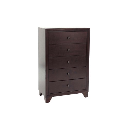 Modern Style 1pc Chest Knob Handles Drawers Brown Color Finish Bedroom Furniture - MDF,Rubber Wood - Not Specified - Not Specified - Not Specified - MDF - Not Specified - Not Specified - Not Specified - Not Specified - Not Specified - Not Specified