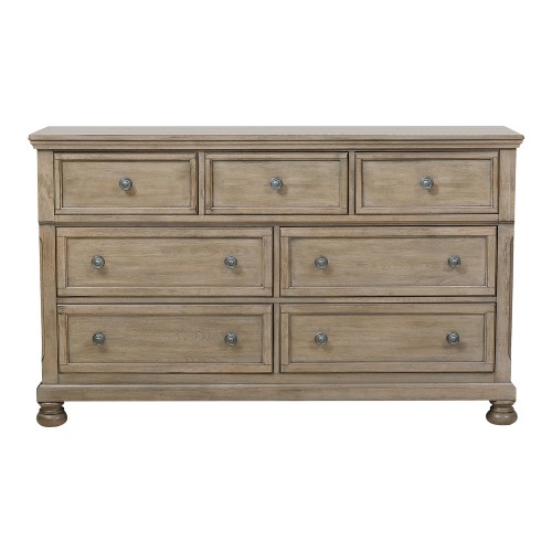 Classic Bedroom Furniture 1pc Dresser with 7 Drawers and Jewelry Tray Traditional Design Furniture Gray Finish - Wood - Classic,Traditional,Transitional - Not Specified - Wood - Not Specified - Not Specified - Not Specified