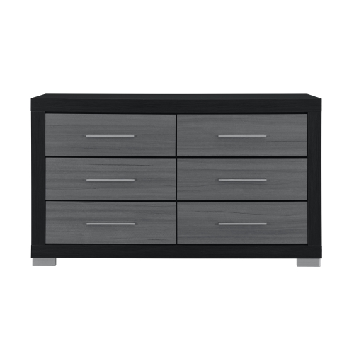 ELSA BLACK AND GREY DRESSER - Solid Wood+MDF - Solid Wood+MDF - Transitional - Bedroom - Rubberwood - Solid Wood - Not Specified - Not Specified - Not Specified - Not Specified - Not Specified - Not Specified - Not Specified - Not Specified - Not Specified - Not Specified - Not Specified - Not Specified