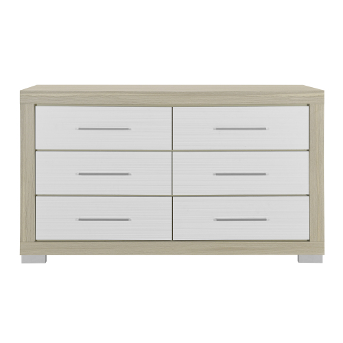 ELSA NATURAL AND WHITE DRESSER - Natural+White - Solid Wood+MDF - Solid Wood+MDF - Transitional - Bedroom - Rubberwood - Solid Wood - Not Specified - Not Specified - Not Specified - Not Specified - Not Specified - Not Specified - Not Specified - Not Specified - Not Specified - Not Specified - Not Specified - Not Specified