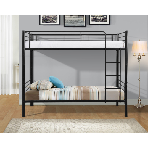 METAL BUNK BED - Black