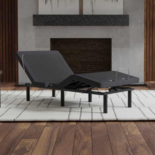 Model G2 Adjustable Base Twin Long: Voice Command, Glide Tech, LED Lights, Zero Clearance - DARK GREY - Metal - Twin XL