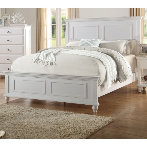 White Color Queen Size Bed Bedroom Furniture High Panel Headboard Footboard Plywood 1pc Bedframe - Particle Board,Plywood - Contemporary,Modern,Transitional,Ultra-Modern - Not Specified - Not Specified - Not Specified - Not Specified - Rubberwood - Not Specified - Bed Frame - Box Spring Required - Not Specified - Not Specified
