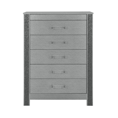 Lorenzo Silver Chest - Solid Wood+MDF - Solid Wood+MDF - Contemporary,Modern - Bedroom - Rubberwood - Solid Wood - Not Specified - Not Specified - Not Specified - Not Specified - Not Specified - Not Specified - Not Specified - Not Specified - Not Specified - Not Specified