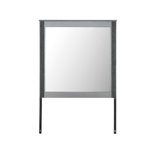 Lorenzo Silver Mirror - Solid Wood+MDF+Glass - MDF+glass - Contemporary,Modern - Not Specified - Not Specified - Solid Wood - Not Specified - Not Specified - Not Specified - Not Specified - Not Specified - Not Specified - Not Specified - Not Specified - Not Specified - Not Specified