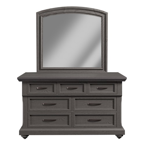 Modern Transitional Style 1pc Dresser Metal Handles Unique Legs Antique Gray Finish Bedroom Furniture - MDF,Particle Board,Pine,Plywood - Modern,Transitional - Not Specified - Not Specified - Not Specified - Not Specified - Not Specified - Not Specified - Not Specified - Not Specified - Not Specified - Not Specified