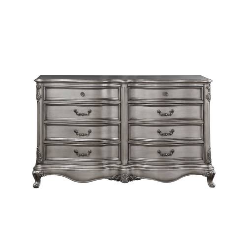 Ariadne Antique Platinum Finish Dresser - Antique Silver - Synthetic Wood