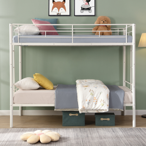 METAL BUNK BED WHITE - Not Specified - Not Specified