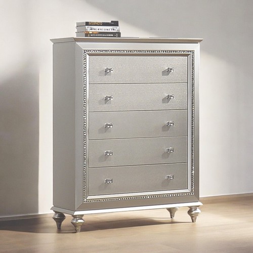 Kaitlyn Champagne Finish Chest - Synthetic Wood