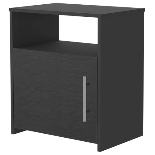 Bristol Nightstand, One Cabinet, Top surface - Engineered Wood - Engineered Wood - Melamine - Modern - 1 Drawer - Bedroom