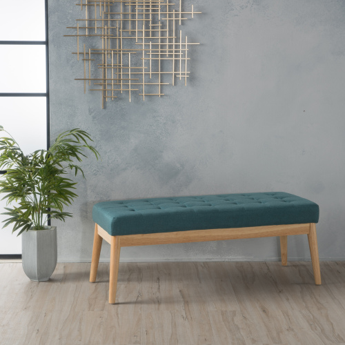 OTTOMAN - Teal - Fabric