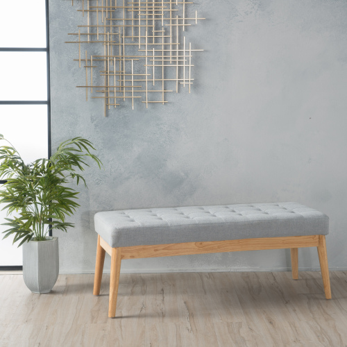 OTTOMAN - LIGHT GREY - Fabric