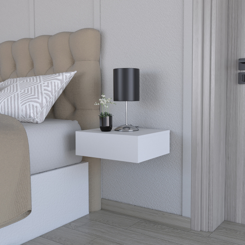 Nightstand Isola, Bedroom, White - Engineered Wood - Engineered Wood - Particle Board