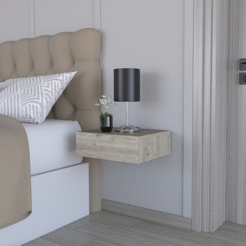 Nightstand Isola, Bedroom, Light Gray - Engineered Wood - Engineered Wood - Particle Board