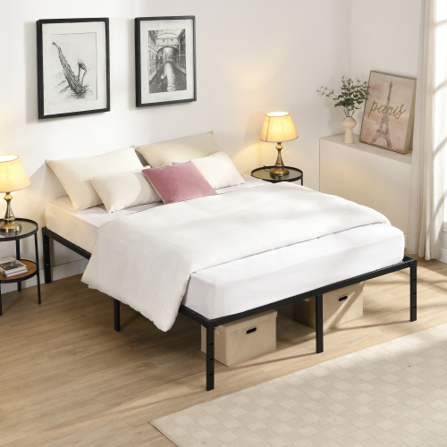Queen Size Bed Frame , Heavy Duty Metal Bed Frame , Quick & Easy Assembly, No Noise, Black - Not Specified - Black - Metal - Metal - Not Specified