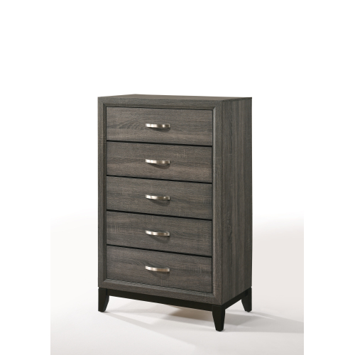 Valdemar Weathered Gray Finish Chest - Synthetic Wood