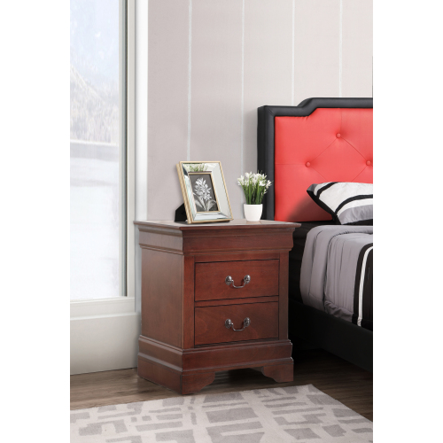 Charming Cherry Finish G2100-N Nightstand - Particle Board