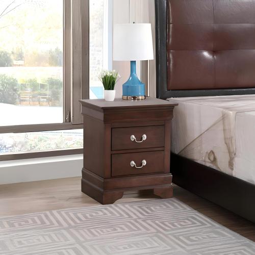 LouisPhillipe G2125-N Nightstand , Cappuccino - Particle Board