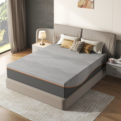 Queen Size Mattress,12 Inch Memory Foam Mattress, Fiberglass Free, Medium Feel, Breathable Cooling Layers, Certified Safe Materials - Black - 12" Queen