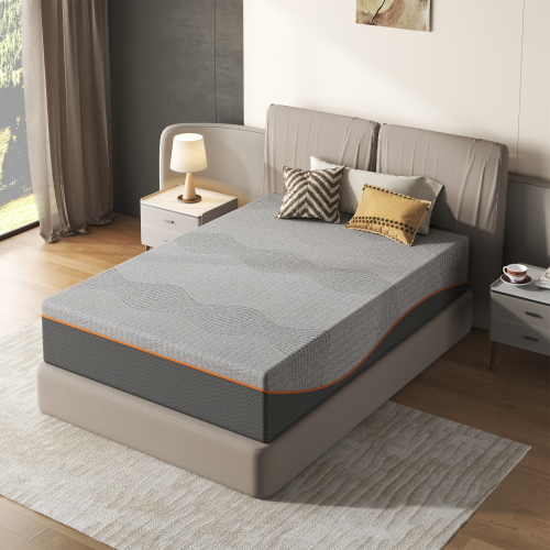 Twin Size Mattress,10 Inch Memory Foam Mattress, Fiberglass Free, Medium Feel, Breathable Cooling Layers, Certified Safe Materials - Black - 10" Twin
